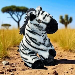 Spark Create Imagine Zebra Plush 10" Striped Safari Stuffed Animal Shower Gift